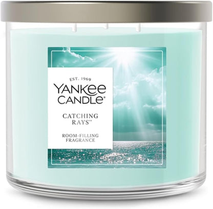 Yankee Candle Catching Rays, Scented Candle, 14.5oz 3-Wick Candle Jar with up to 40 Hours Burn Time