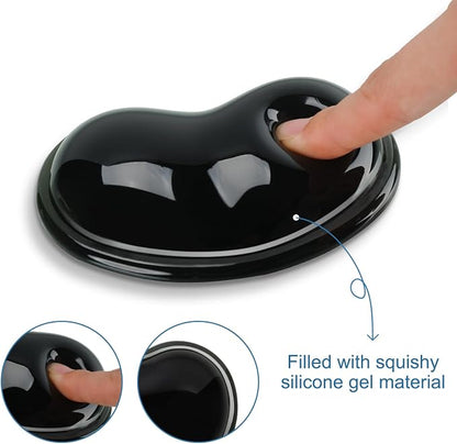 Ergonomic Gel Wrist Rest for Mouse, Computer Mouse Wrist Support for Arm Pain Relief, Heart-Shaped Cute Hand Wrist Cushion for Home and Office Working Gaming Anti-Fatigu