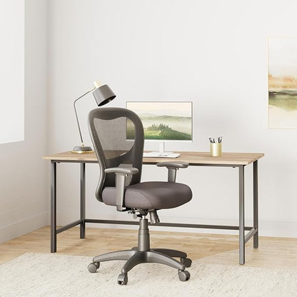 Tempur-Pedic TP9000C Mesh Swivel Task Chair with Tempur Material, Cooling Gel Layer, Adjustable Armrests, and Lumbar Support, Black