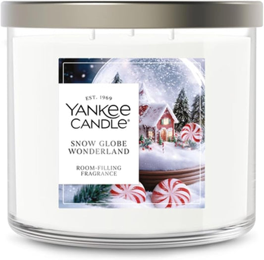 Yankee Candle Snowglobe Wonderland, Scented Candle, 14.5oz 3-Wick Candle Jar with up to 40 Hours Burn Time