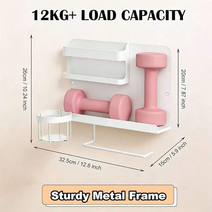 Floating Bedside Wall Organizer & Dorm Decor | Wall Mount Essential Wall Nightstand Bed Shelf for Remote Control Holder, Cool Teen Girls Trendy Stuff, Room Organization