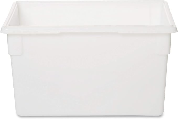 Rubbermaid Commercial Products Food Storage Box/Tote for Restaurant/Kitchen/Cafeteria, 21.5 Gallon, White