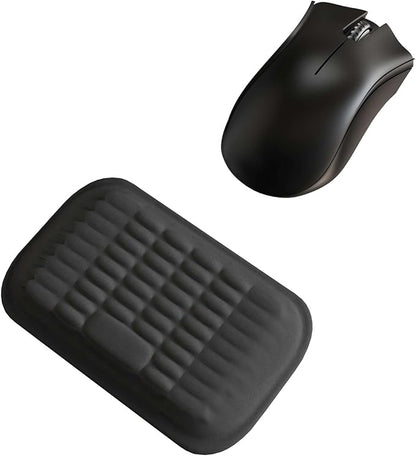 MEKASS Ergonomic Mouse Wrist Rest, Premium Memory Foam Mouse Wrist Pad Support Relieve Wrist Pain for Long Hours of Work, Gaming (Classic Black
