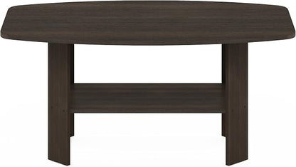 Furinno Simple Design Coffee Table, Dark Brown