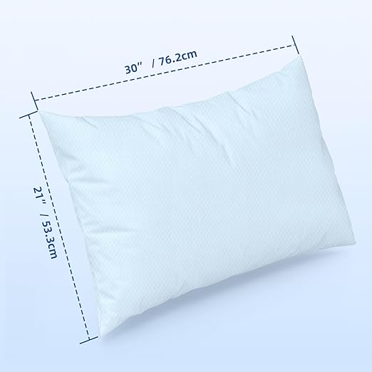 JMU 100PCS Disposable Pillowcases Blue, 21" x 30",1 Ply Tissue 1 Ply Poly Film, Single Use Pillow Case for Hospitals Medical Supplies