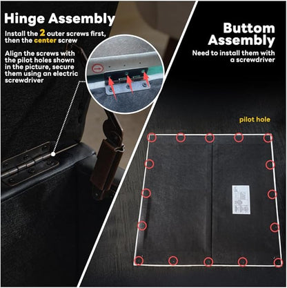 Tbfit 50.8“ Large Ottoman Storage Bench for Bedroom, Oversized Tufted Upholstered Entryway Benches End of Bed, Rectangle Dorm Foot Stool with Safety Hinge & Solid Wood Legs, Loads 660 lb, Light Gray