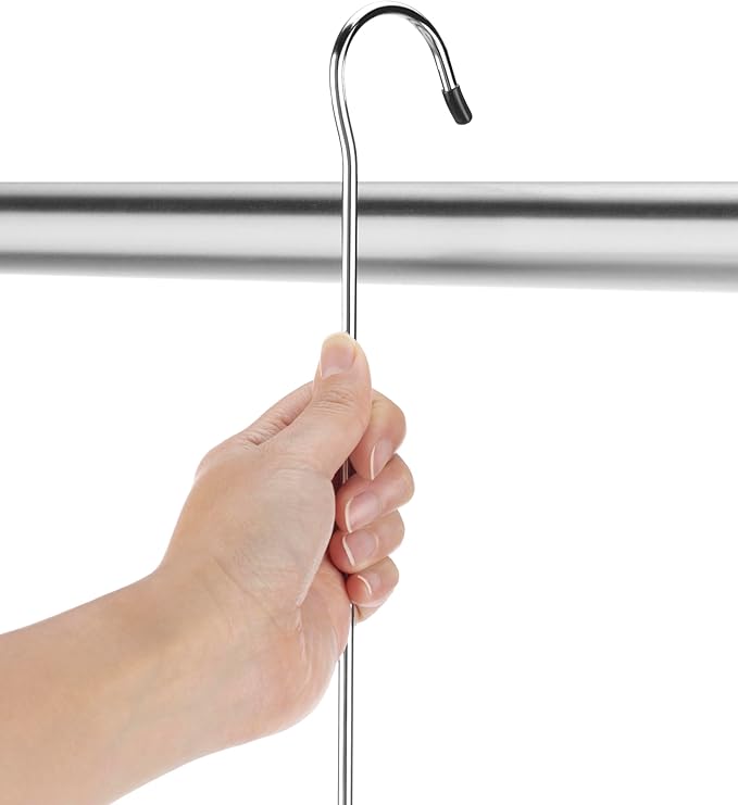 Whitmor Double Closet Rod - Heavy Duty Closet Organizer- Chrome