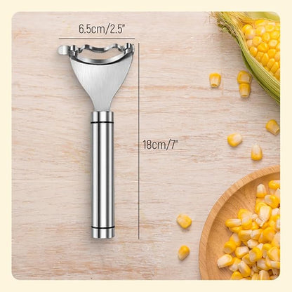 2026 Upgraded Corn Peeler, Stainless Steel Corn Cob Stripper Tool Corn Thresher from the Cob, Fast Corn Cob Separator (4 PCS)