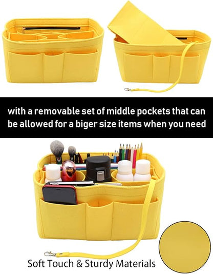 LEXSION Felt Insert Bag Organizer Bag In Bag For Handbag Purse Organizer Fits Speedy Neverful