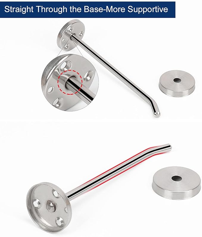 NearMoon Coat Hooks, Wall Mount Hooks for Hanging Hat Hurse Robe, 304 Stainless Steel Heavy Duty Towel Hangers for Bathroom Livingroom Hotel Kitchen Garage, 6 Pack (8 Inch, Brushed Nickel)