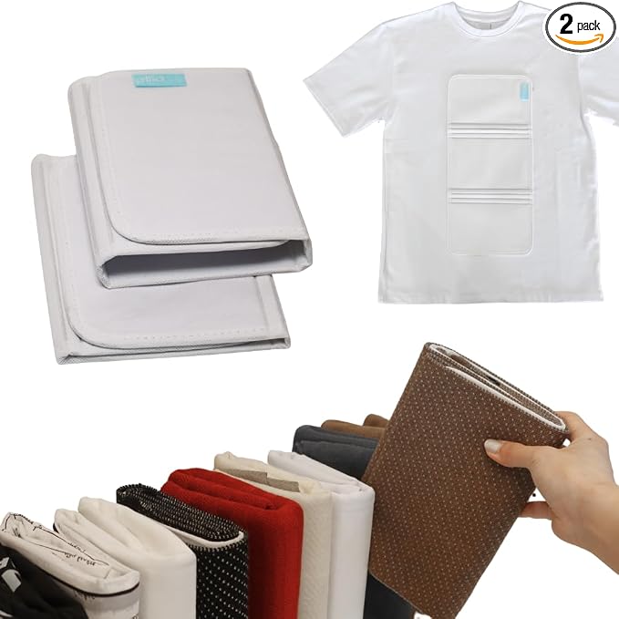 2 Pcs PLIIO Medium Filers, Foldable Clothes Organizer, Space-Saving Closet and Suitcase solution, Wrinkle-Free Storage Solution for Home and Travel, Wardrobe Organizer and Clothes Folder