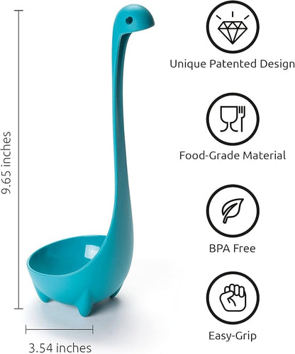 OTOTO The Original Nessie Ladle - Soup Ladle, Cute Gifts, Funny Kitchen Gadgets, Loch Ness design, Cooking Gifts for Mom - Cute and Practical Kitchen Utensils - Unique Gifts for Women