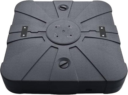 EliteShade USA 33" x 33" Offset Patio Umbrella Base Sand/Water Filled Square Umbrella Stand,Black