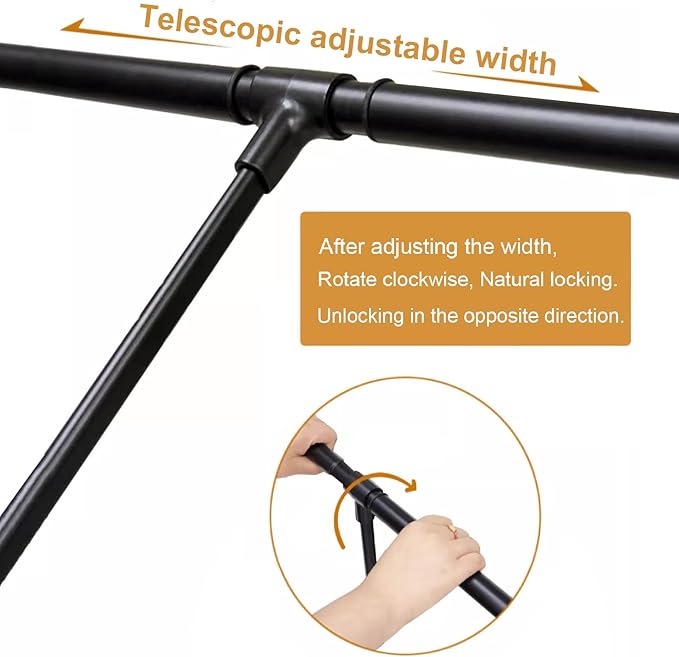 Pull Down Closet Rod for Hanging Clothes, Wardrobe Lift Rail Aluminum Alloy Organizer, Side Mounted Closet Rod for Kitchen Bedroom High Cabinets, 66 lbs Load Capacity (Black, 33.4"-45.3")