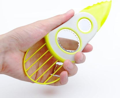 3-in-1 Avocado Tool-Cuts, Pits&Slices Fast, Non-Slip Grip, Dishwasher Safe | Stainless Steel Avocado Cutter and Pitter