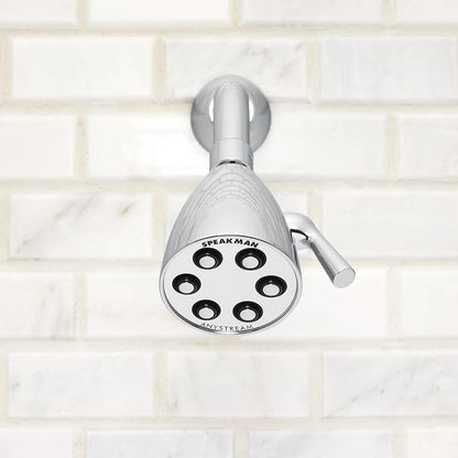 Speakman, Satin S-2252-AB-E2 Signature Brass Icon Anystream Adjustable Shower Head, 2.0 GPM