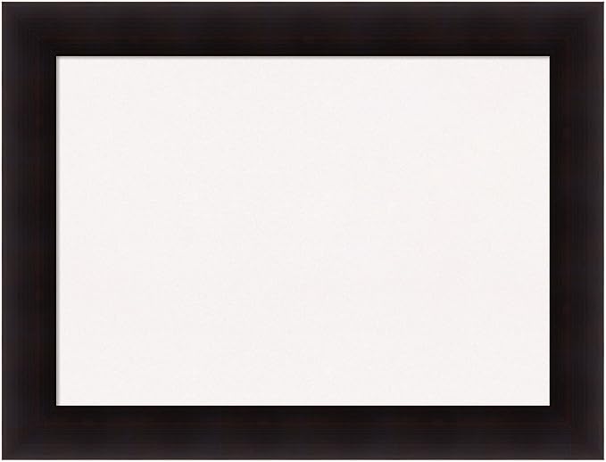 Amanti Art White Cork Board for Wall, 26x34 Vision Board with Brown Wood Frame, Medium Corkboard Office Decor for Home Organization, Rustic Farmhouse Corkboard Pinboard to display items for home