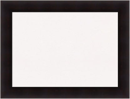 Amanti Art White Cork Board for Wall, 26x34 Vision Board with Brown Wood Frame, Medium Corkboard Office Decor for Home Organization, Rustic Farmhouse Corkboard Pinboard to display items for home