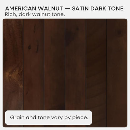 Homeforia Walnut 60 inch Floating Shelf, High End Solid Real Wood 60inch Long Floating Shelf for Wall, Dark Brown Wooden 60in Large Floating Shelves, Heavy Duty Bracket, 60 X 6.5 X 1.75 inch, Set of 3