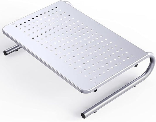 HUANUO Monitor & Laptop Stand - Metal Vented Riser for Screen, Laptops, Printers - Home & Office