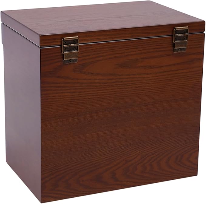 Wood Jewelry Box 6-Tier Large Jewelry Organizer Cabinet with 5 Drawers Women Girls Storage Display Case for Necklace Rings Earrings Accessories, with Mirror and Lock (With Mirror)