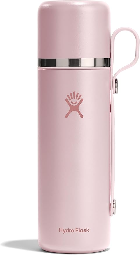 Hydro Flask Hot Flask & Cup – Insulated Stainless Steel, Hot Drink Travel Container for Coffee & Tea 28 Oz Trillium Pink