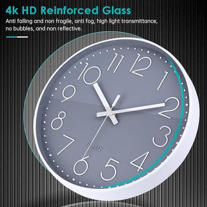 jomparis 16 Inch Large Wall Clock Silent Modern Elegant Simple Decor for Living Room Office