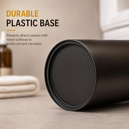 [2023 Upgraded Version] HUJI Rust Resistant Stainless Steel Toilet Paper Roll Canister Holder w/Removable Base for Bathroom Storage (1 Pack, Toilet Paper Canister) (Bronze)