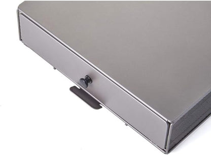 Nifty Cocktail Beverage Bartesian Capsule Drawer – Holds up to 36 Capsule Pods, Smooth Glide Rolling Drawer, Silver, Countertop Bar Organizer