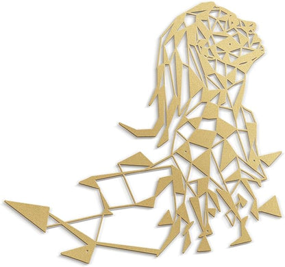 SIGNLEADER Metal Wall Art Decor Woman's Desire Modern Abstract Wall Sculpture Hangings Home Decoration for Living Room, Bedroom, Bathroom, Kitchen, Outdoor - 18" Gold
