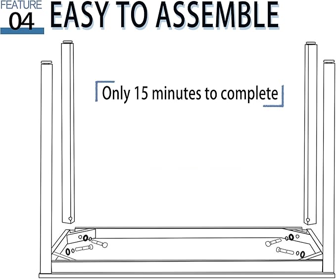 Bast Board Modern Simple Style Computer Desk Standing Table 30x59 Inches Large Office Desk Computer Table Study Writing Desk Workstation for Home Office Black Metal Frame
