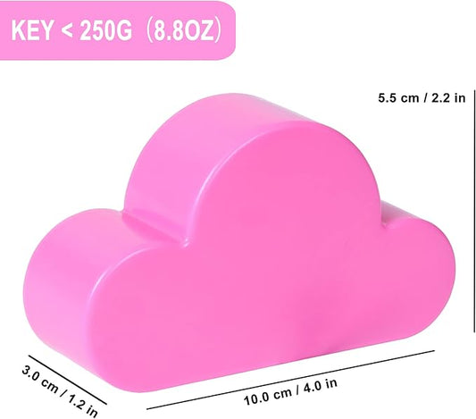 Meyerascal Pink Cloud Magnetic Key Holder for Wall, Strong Magnetic to Securely Hang Multiple Keys and Keychain, Novelty Cute Home Decorations, Easy to Install and Convenient to Use. (Pink)