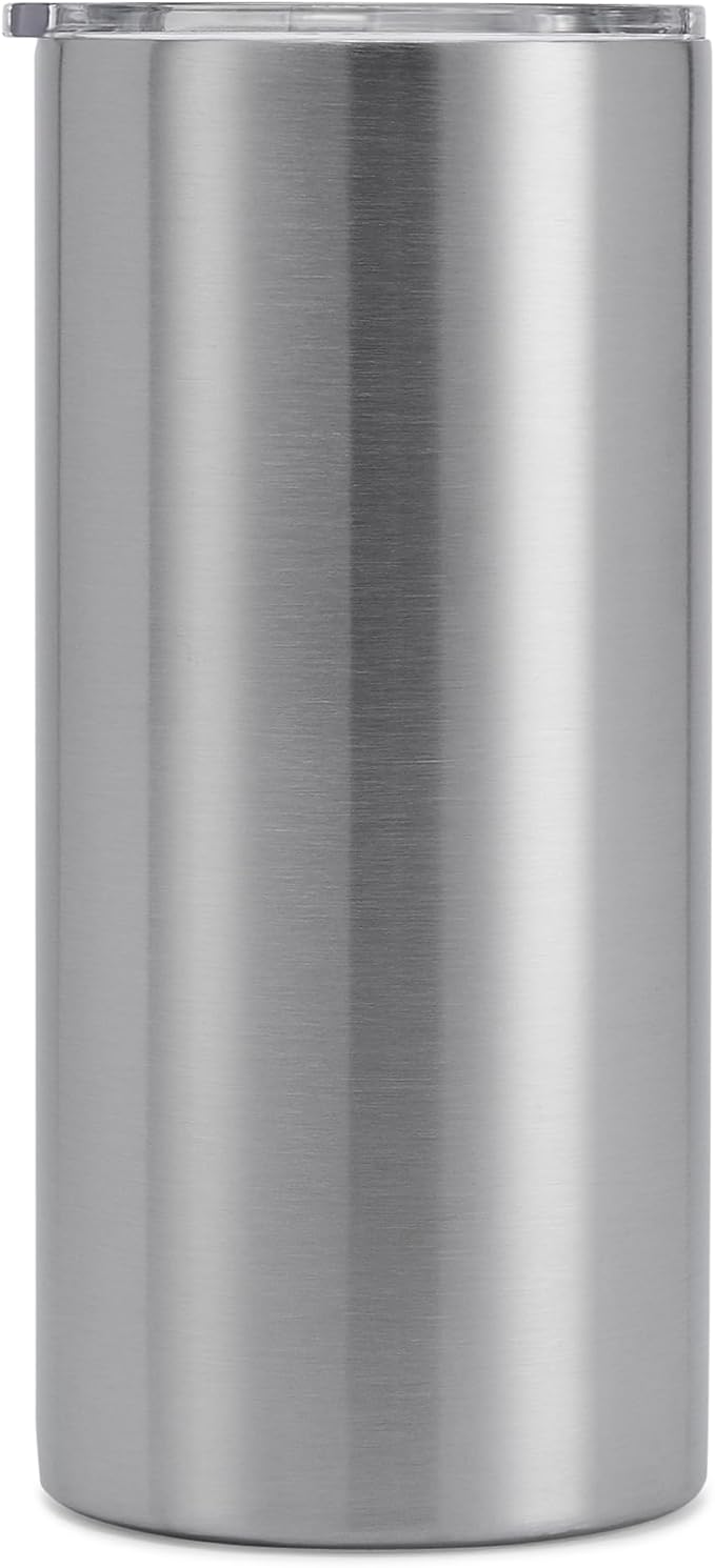 makerflo 20 oz Thick Stainless Steel Tumbler Pack of 25 with Lid & Straw | Craft-Ready for DIY Gifts & Personalization (Sublimation, Epoxy, UV DTF, Vinyl, and Laser Engraving)