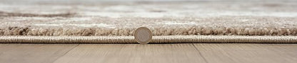 Keen Home Design Runner Rugs - 32"x168" Non-Shedding, Thick Pile Abstract Rugs for Kitchen, Living Room, Bedroom, Dining Room, Entryway - Size: 2'8" x 14', Skies Beige