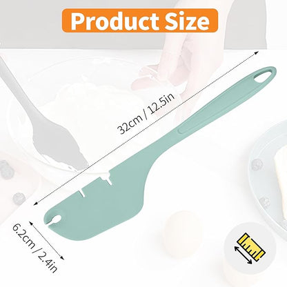 Silicone Spatula for Mixer Beater Scraper, Non-Stick Spatula for Baking, Scraping, Mixing, Cooking, Heat-Resistant Spatulas for Kitchen Aid Mixer Accessories, Multipurpose Kitchen Tools, Green