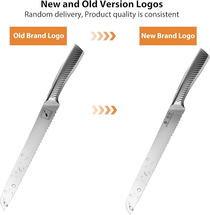 imarku Bread Knife 10 Inch: Japanese High Carbon Stainless Steel Professional Grade Serrated Bread Knife, Razor Sharp Edge Cake Knife for Homemade Bread/Bagels/Cake
