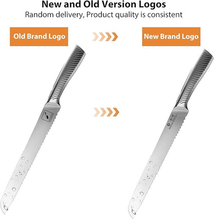 imarku Bread Knife 10 Inch: Japanese High Carbon Stainless Steel Professional Grade Serrated Bread Knife, Razor Sharp Edge Cake Knife for Homemade Bread/Bagels/Cake
