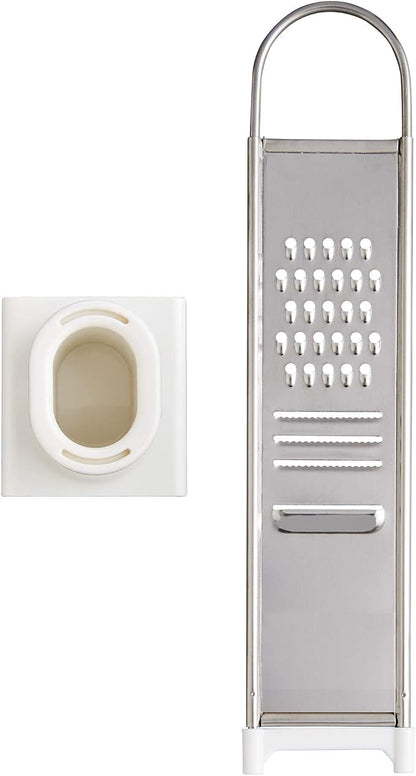 Fantes Garlic Slicer Grater, Stainless Steel, 8.75 x 2.25-Inches, The Italian Market Original since 1906