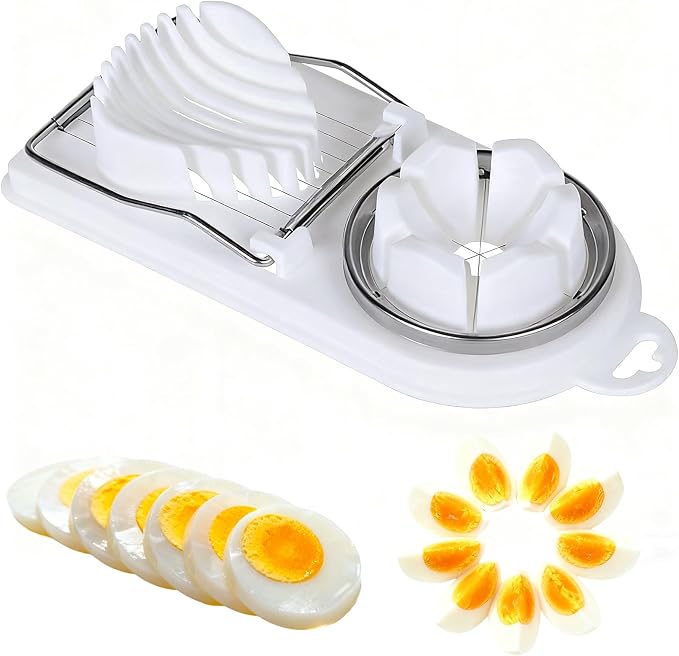 Egg Slicer Cutter for Hard Boiled Eggs,Stainless Steel Egg Slicer for Strawberry,Butter,Kiwi