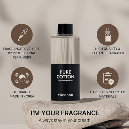 COCODOR Reed Diffuser Oil Refill/April Breeze/6.7oz(200ml)/1 Pack/Aroma Therapy, Home Fragrance, Scented Oils, Oils for Reed Diffuser