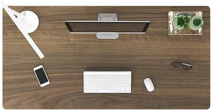 FLEXISPOT E6 3-Stage Dual Motor Electric Standing Desk 48 x 30 Sit Stand Up Desk, Holds 220 lbs, Adjustable Height w/Memory Presets, One-Piece Brown Wood Grain Desktop & White Frame, Ships in 2 Boxes