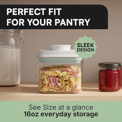 Bop Top | Airtight Meal Prep Containers with Lids | Food Storage Container Sets | Snack and Overnight Oats Fridge Organizer | Pantry and Kitchen Organization | Set of 5