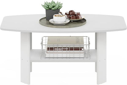 Furinno Simple Design, Coffee Table, White