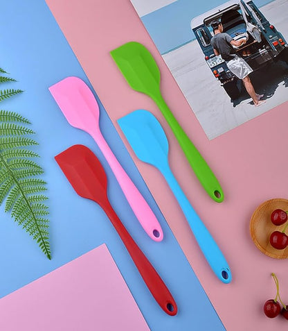 Silicone Spatula Set - 8PCS Heat Resistant Rubber Spatulas for Cooking,Baking,Mixing, Silicone Utensil Sets for Nonstick Cookware,Non-Stick Flexible Baking Cooking Tool BPA-Free