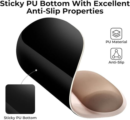 EooCoo Ergonomic Mouse Pad with Gel Wrist Rest Support Middle Concave Design, Relieve Wrist Pain Mousepad, Non-Slip Base for Laptop, Office Desk Accessories, Carpal Tunnel Syndrome