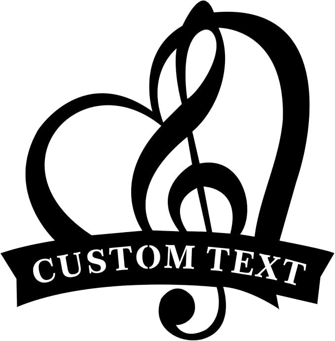 Personalized Music Metal Wall Art and Decor Custom MusicNotes Gifts for Musician Music Teacher Gifts Metal Wall Art Room, Home Decor