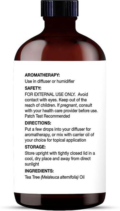 Majestic Pure Essential Oil with Glass Dropper - 100% Pure and Natural - Essential Oils for Diffuser, Aromatherapy, Soap and Candle Making, Tea Tree Essential Oil, Tea Tree Oil, 4 Fl Oz