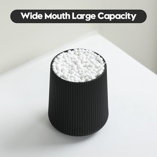 YAUKPH Black Striped Toothbrush Holder for Electric Toothbrushes Bathroom Organizer Cup for Toothpaste Kids & Adults
