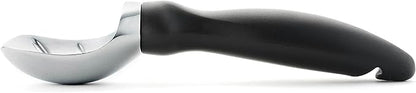 Spring Chef Ice Cream Scoop with Soft Grip Handle, Professional Heavy Duty Sturdy Scooper, Premium Kitchen Tool for Cookie Dough, Gelato, Sorbet, Black, 2 Pack