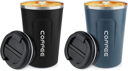 CS COSDDI 12 oz Stainless Steel Vacuum Insulated Tumbler - Coffee Travel Mug Spill Proof with Lid - Coffee Cups for Keep Hot/Ice Coffee,Tea and Beer